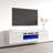 Floating 70.9" Modern TV Stand with Electric Fireplace, High Gloss Finish, Wall-Mounted-71337405