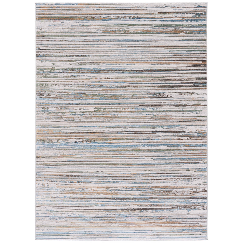 Bel Air Performance Abstract Rug, Rectangle 5'5" x 7'7"
