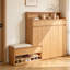 Solid Wood Shoe Storage Cabinet-933651430