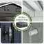 14 ft. W x 12 ft. D Outdoor Metal Shed Storage with Updated Frame Structure and Lockable Doors-121429071