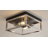 Transitional 2 Light Gold Square Flush Mount-1976606641