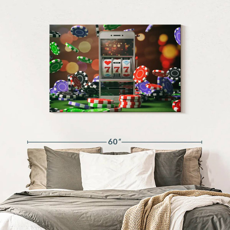 Senne Virtual Slot Machine, 30" H x 45" W