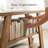 70.87-inch Narrow Side Table With Three-tier Spacious Storage