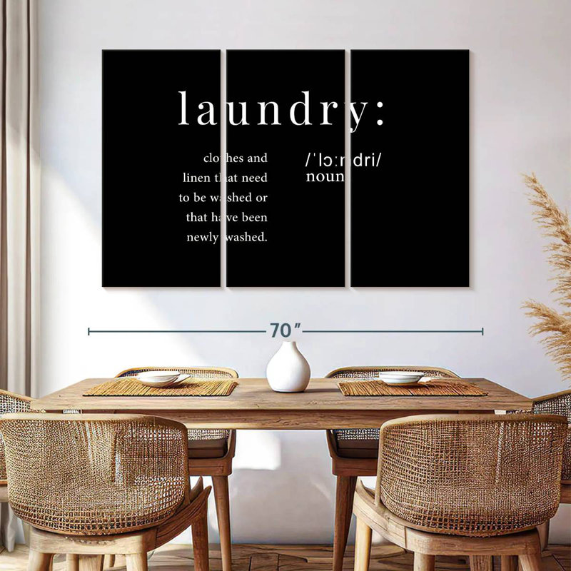 Tergel Laundry Definition, 36" H x 57" W