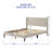 Upholstered Wingback Bed-1595370706