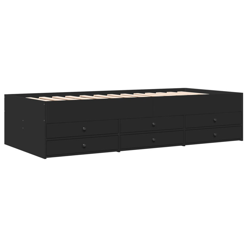 Pavilus Daybed, Black, Small Single (2'6)