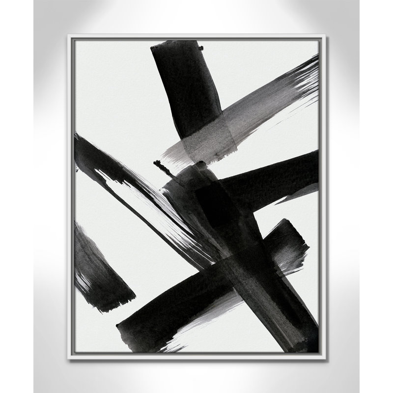 «Black Magic II» par Susan Jill, H 29,5 po x l 23,5 po x P 2 po, Blanc