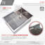 Workstation Sink Roll-up Drying Rack Trivet