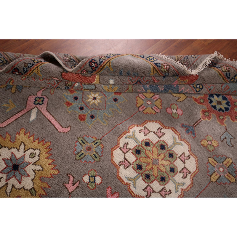 Tapis oriental floral Oushak All-Over 9 x 12