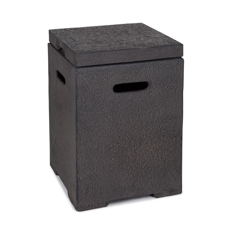Blumfeldt 41cm W Water Resistant Deck Box, Black