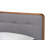Daventry Cowarts, Queen Upholstered Platform Bed, Dark Grey/Walnut 57.9'' H X 63.45'' W X 82.15'' L-1072168814-1072168816