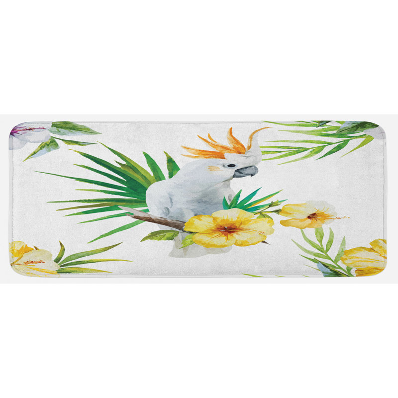 Tapis de cuisine perroquet
