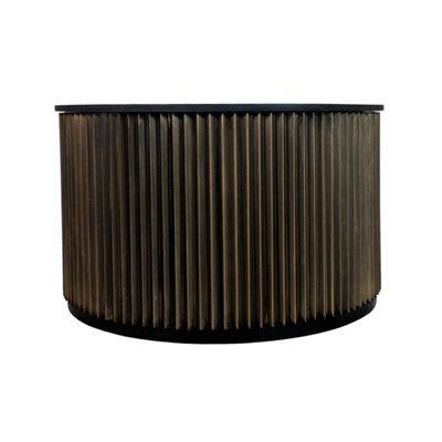 Harmony Groove Coffee Table - Black Honed