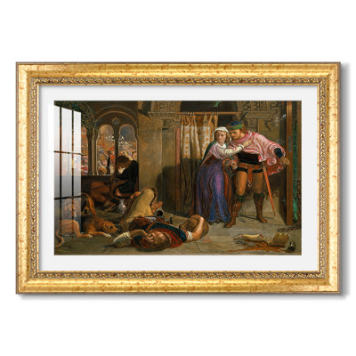 The Flight of Madeline and Porphyro, 1848-William Holman Hunt-Custom Framed Canvas
