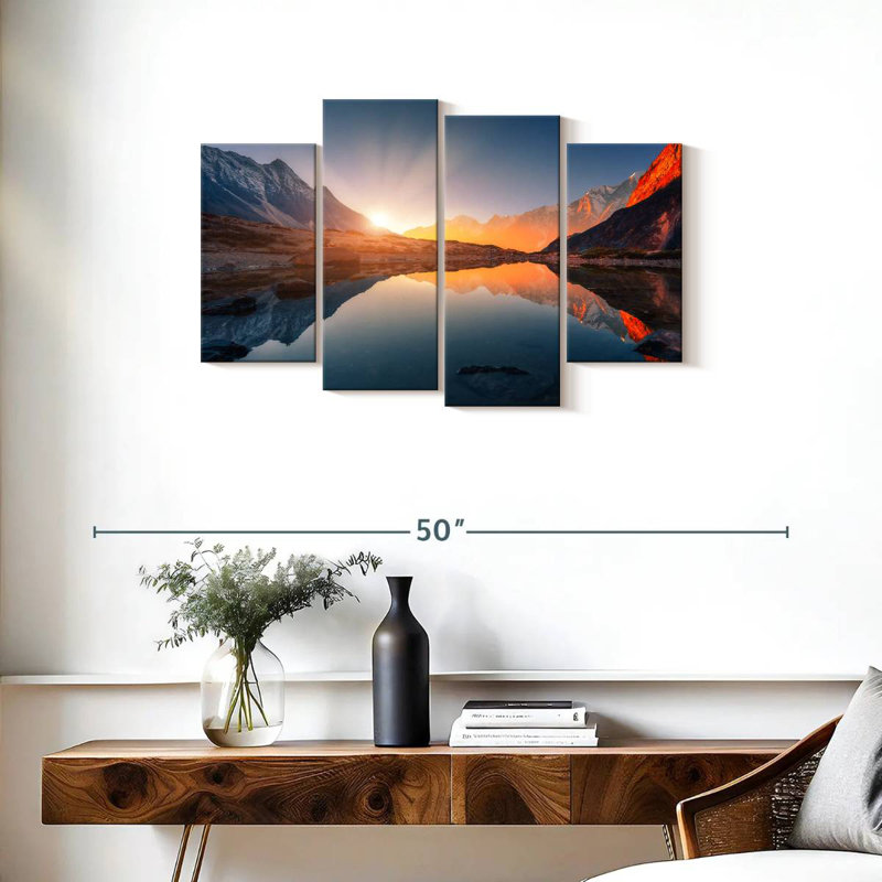 Alvord Himalayan Sunset Reflection, 22" H x 36" W
