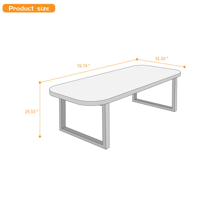 Rectangular solid wood executive desk computer des