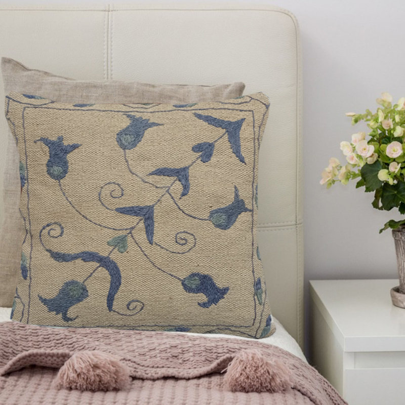 Indoor / Outdoor Abstract Square Cushion Cover, Pine Cone