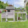 26.2 Square Feet Chicken Coop with Chicken Run For Up To 6 Chickens