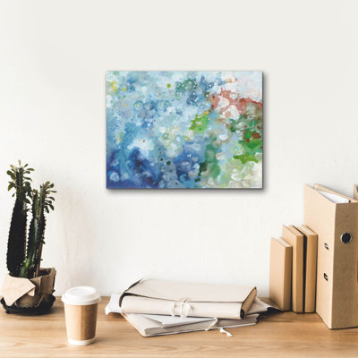 «Tidepool Sparkle Pink Blue» par Danhui Nai, art mural sur toile