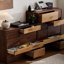Armoire d'appoint en noyer massif-737408816