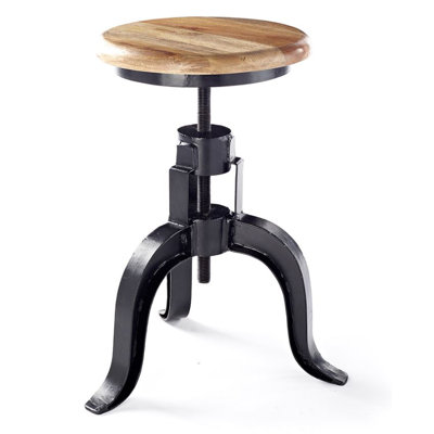 Adelene Mango Solid Wood Yes Bar Stool