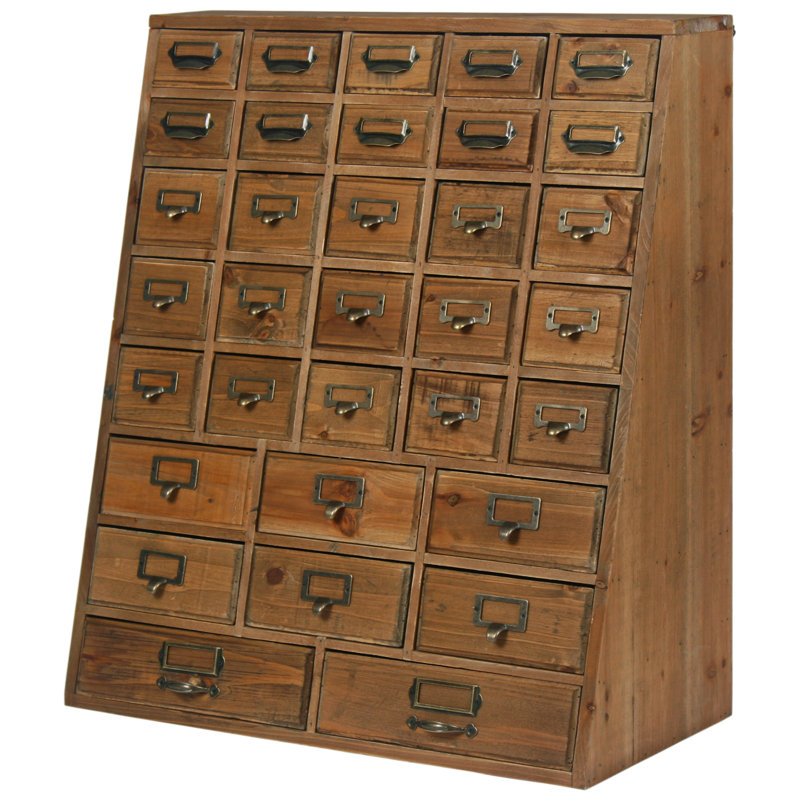Atticus Solid Wood 62cm W 33 - Drawer Chest of Drawers