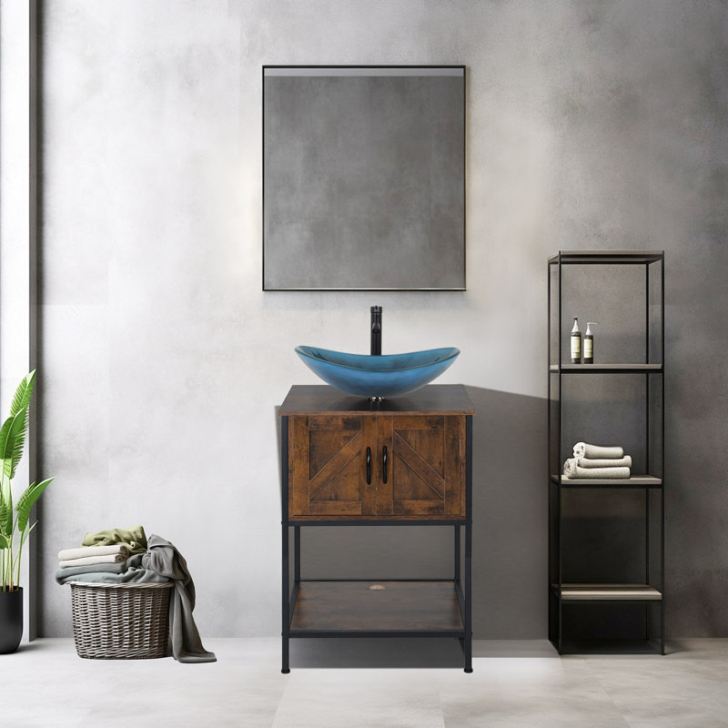 Meuble-lavabo autoportant avec lavabo