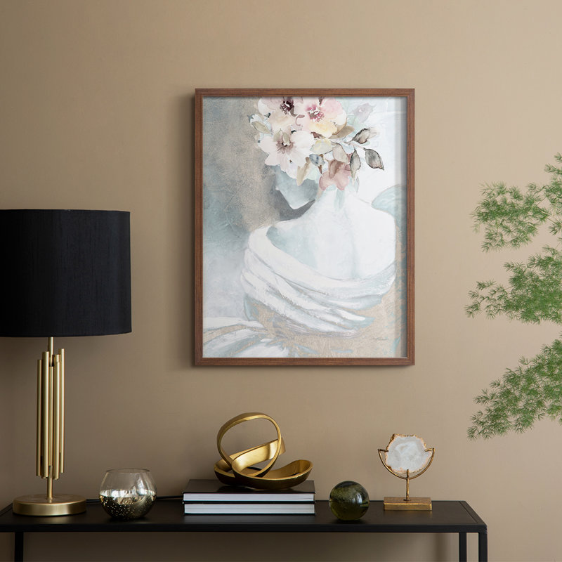 Reproduction encadrée Whisper II - bois massif, Noyer, H 11 po x l 9 po