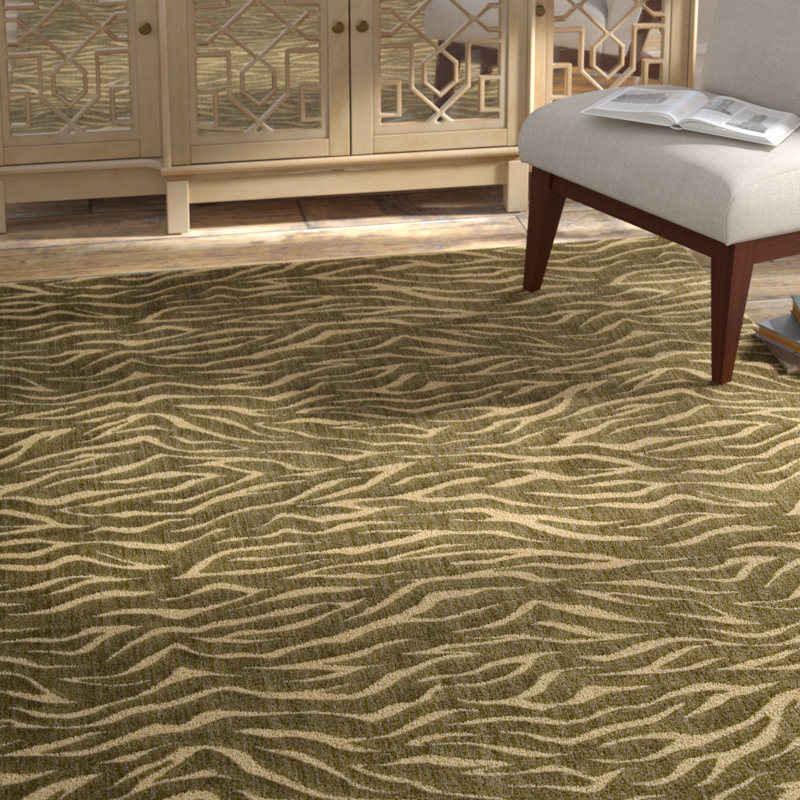 Tapis cacao en laine tissé à la main Ahlaya, Rectangle 7 pi 6 po x 9 pi 6 po