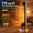 Tower Space Heater with Decorative Flame Effect, Auto Oscillation, Touch & Remote Control, LED Display, ECO Mode, Quiet DC Motor, Tip-Over & Overheat Protection, Child Lock for Bedroom Living Room Office-139390396
