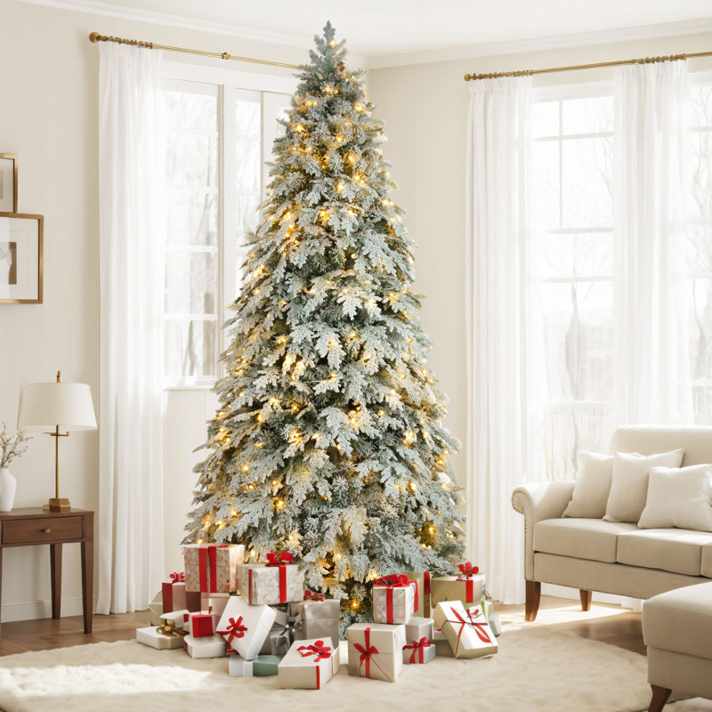 Arbre de Noël artificiel 7,5 pi avec 400 lumières DEL et 1 200 branches flexibles, décoration de Noël pour arbre de Noël, arbres décoratifs créatifs, décorations de Noël pour arbre de Noël