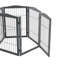Grey 5-Panel Folding Pet Playpen