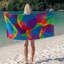 Serviette de plage 100% coton Curtisha