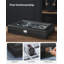 Lockable Watch Box 24 Slots Glass Lid