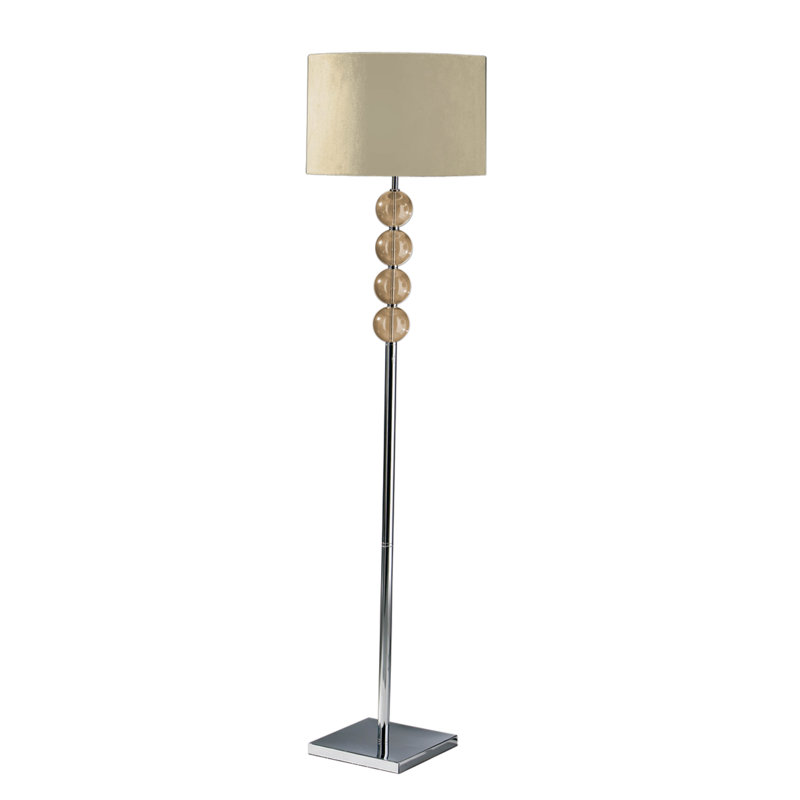 Andres 155cm Traditional Floor Lamp, Amber