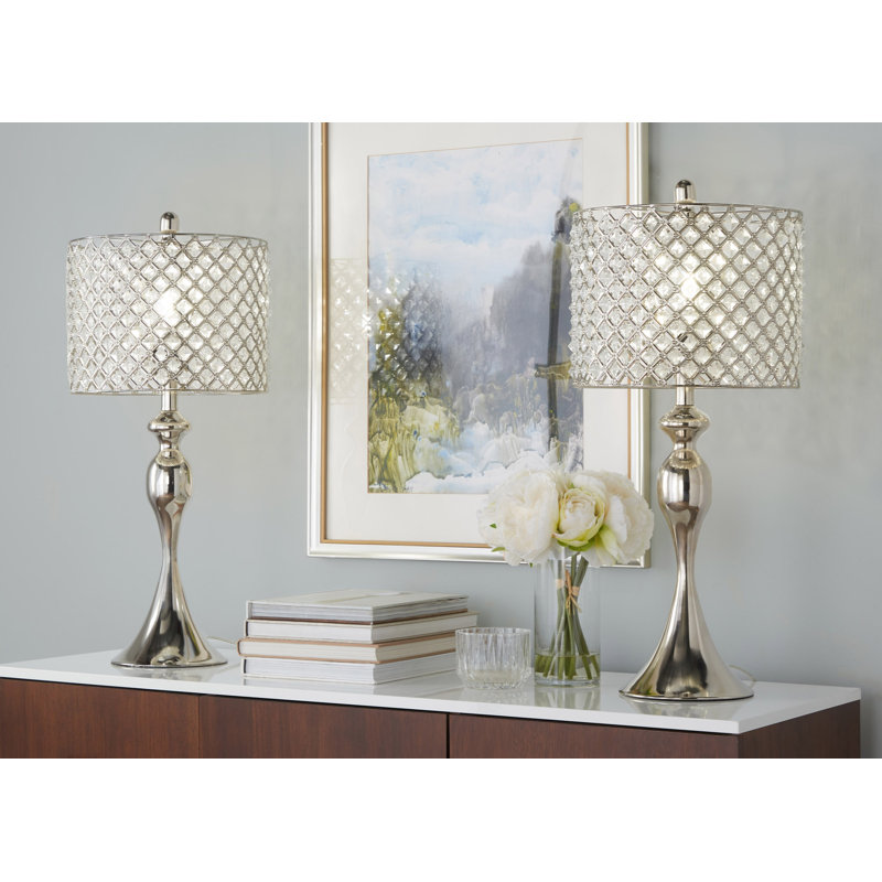 Ensemble de 2 lampes de table Ashland 27 "en métal de la galerie Grandview