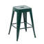 24 tabourets de bar en métal sans dossier de 24 pouces, de 4, assemblage facile, espace pour îlot de cuisine, salle à manger - imperméable et déformable - matériau détachable, structure robuste