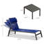 168cm Long Reclining Chaise Lounge Set-2106363664