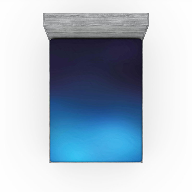 Drap-housse bleu marine Ambesonne, Ensemble de draps pour lit très grand californien