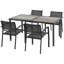 Steel Patio Dining Set Table,