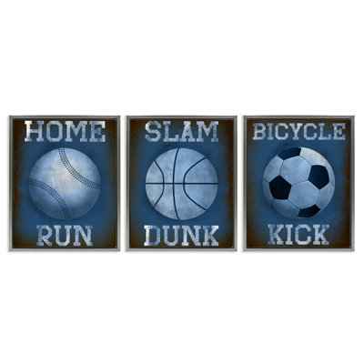 Ensemble de cadres flottants 3 pièces Sports Sports Inspiring Athlete, design par Marcus Prime