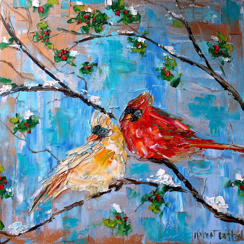 Ensemble de housse de couette en microfibre DiaNoche par Karen Tarlton - Cardinals 2