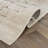 Modern Abstract Linear Ivory Mist Cream Indoor High-Low Area Rug-744174454