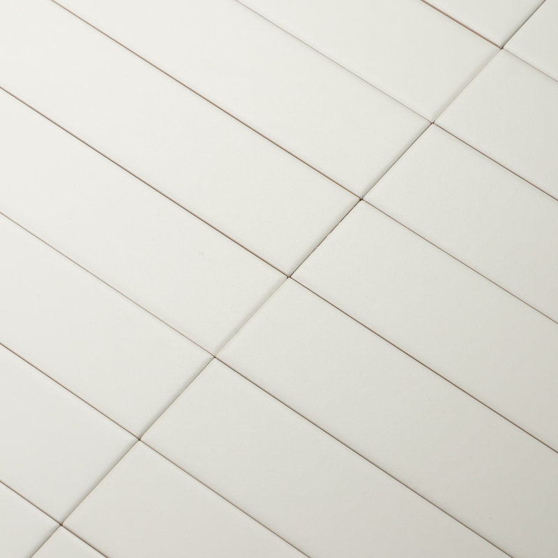 Carreau de mur de métro 2 po x 10 po Spectre Glow Matte, Crème à la vanille