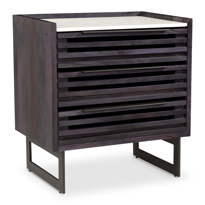 Iker 3 - Drawer Solid Wood Dresser