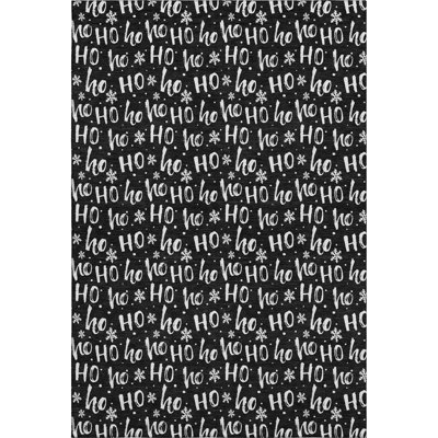 Premium Machine Washable Dockside AMF1814 HoHoHo Snowy Christmas Rug