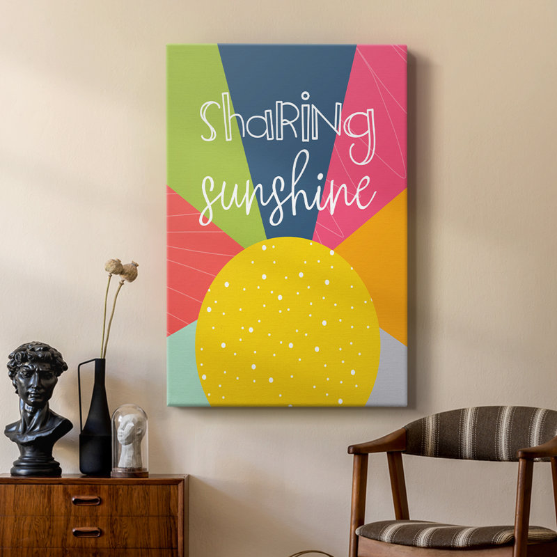 Sharing Sunshine -Custom Wrapped Gallery Cavas, 27" H x 18" W