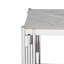 Belini End Table Stone & Stainless Steel