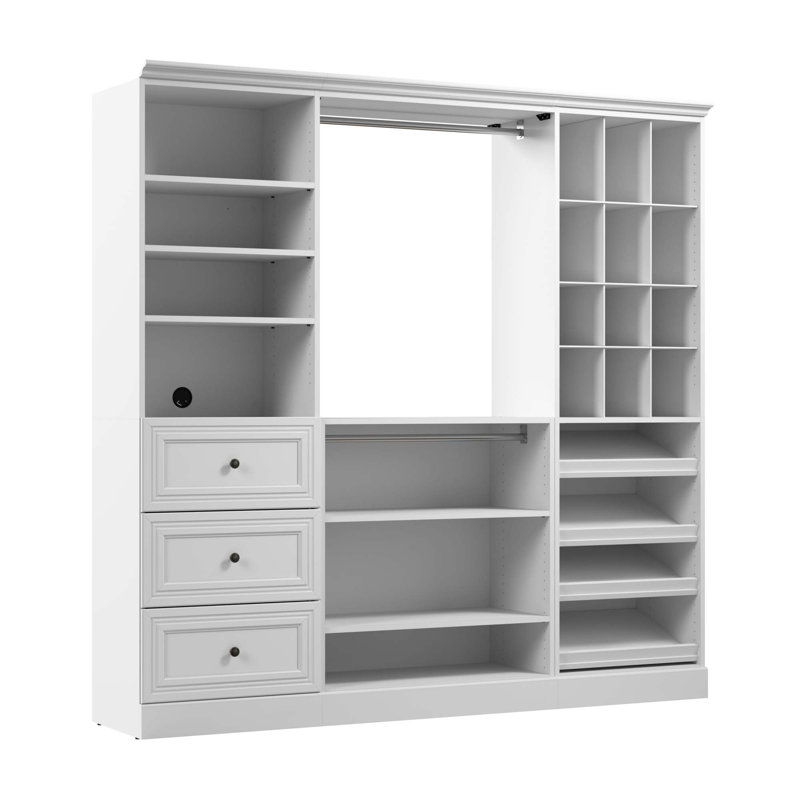 Alvaretta 86'' Closet System, White