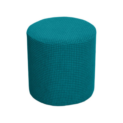 Stretch Round Stool Cover Soft Fabric Waterproof Round Ottoman Slipcover Washable Protector For Vanity Bedroom Living Room And Home Daily Use